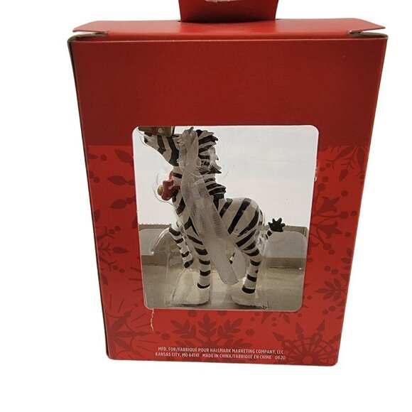 HALLMARK Keepsake ZEBRA Animal Gift Holiday Christmas Tree Ornament  - NEW - Picture 3 of 11